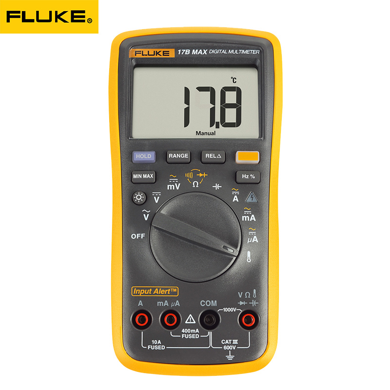 福祿克 Fluke17B MAX 全新升級(jí) 特尖表筆 數(shù)字萬用表